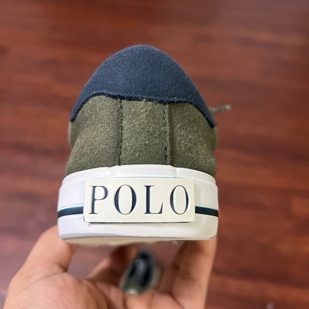 POLO RALPH LAUREN Big Boys Easten II Casual Sneakers from Finish Line Olive - Picture 5 of 8